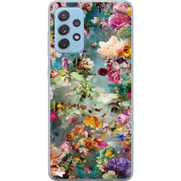 Kompatibelt Mobilskal till Samsung Galaxy A52 5G Blommor