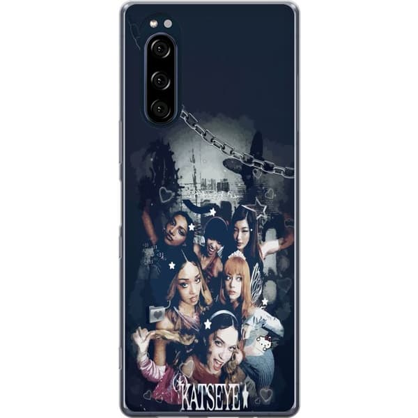 Kompatibelt Mobildeksel til Sony Xperia 5 KATSEYE mörkt gruppcollage