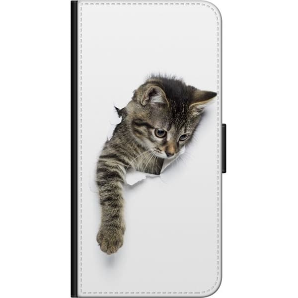 Kompatibelt Plånboksfodral till Samsung Galaxy A20s Katt