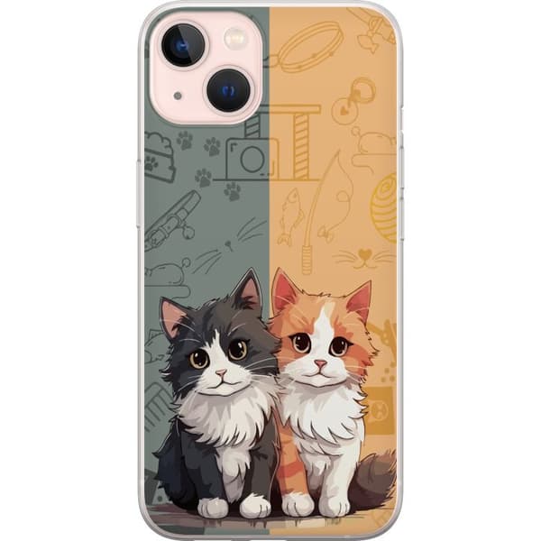 Kompatibelt Mobildeksel til Apple iPhone 13 Katter