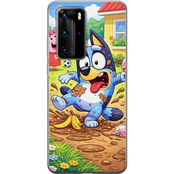 Kompatibelt Mobildeksel til Huawei P40 Pro Blåy