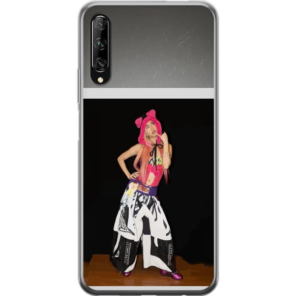 Kompatibelt Mobildeksel til Huawei P smart Pro 2019 KATSEYE rosa modeporträtt