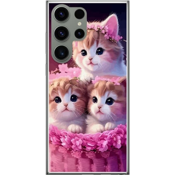 Kompatibelt Mobildeksel til Samsung Galaxy S23 Ultra Katter