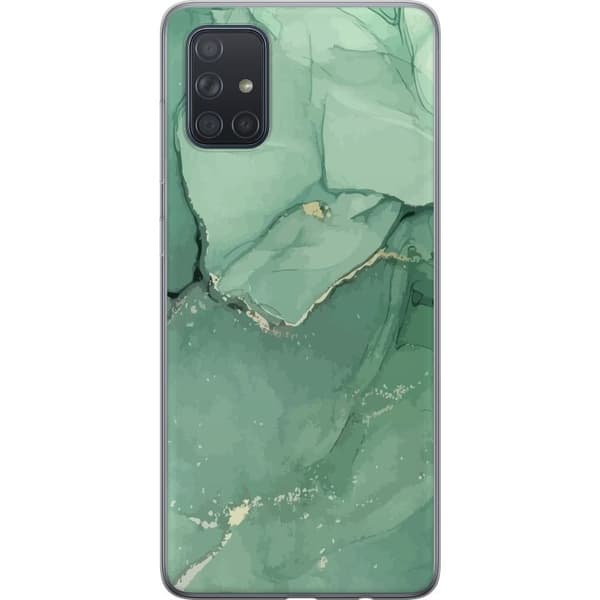Kompatibelt Mobildeksel til Samsung Galaxy A71 Grønn Marmor