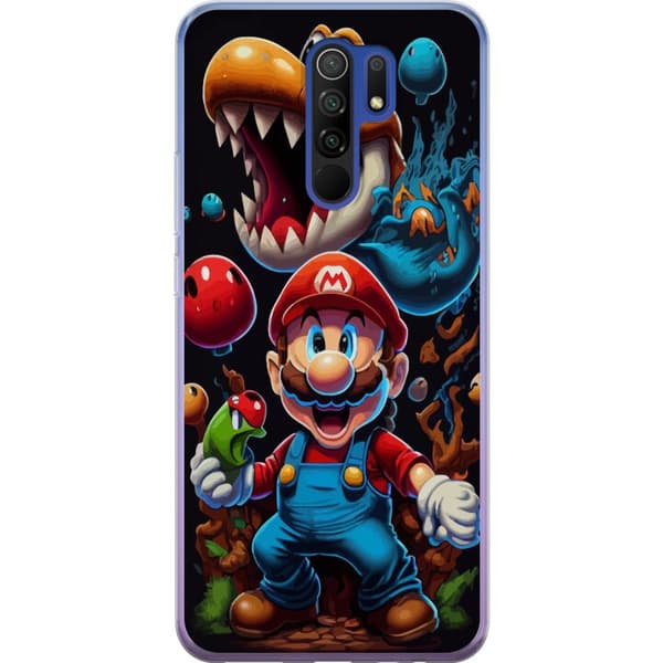 Kompatibelt Mobilskal till Xiaomi Redmi 9 Mario och vänner