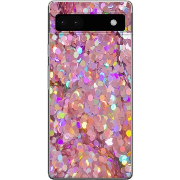 Kompatibel Mobilcover til Google Pixel 6a Rosa Glitter