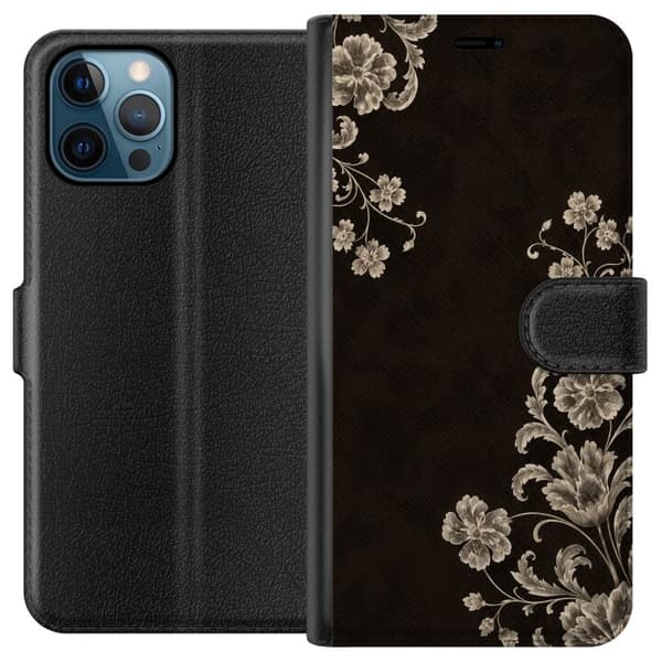 Kompatibel Tegnebogsetui til Apple iPhone 12 Pro Sort have