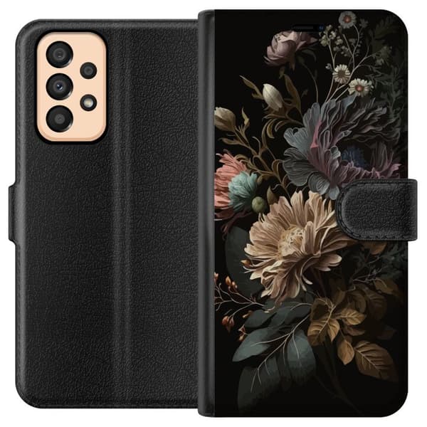 Kompatibel Tegnebogsetui til Samsung Galaxy A33 5G Blomster