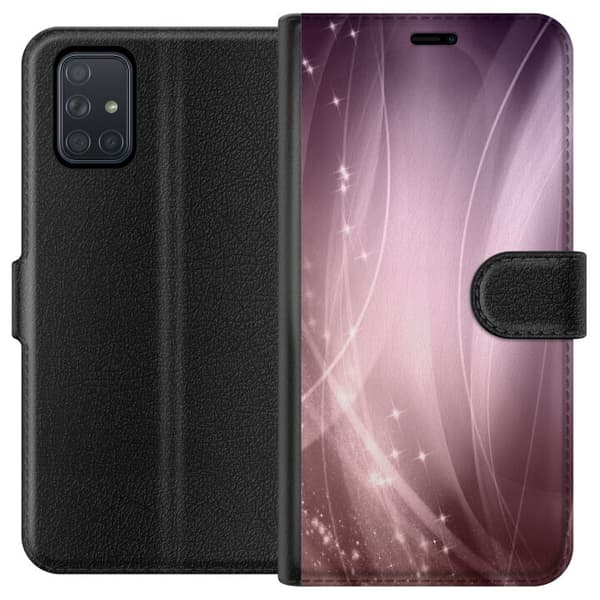 Kompatibel Tegnebogsetui til Samsung Galaxy A71 Rose