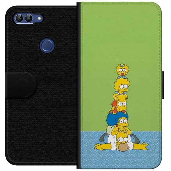 Kompatibel Tegnebogsetui til Huawei P smart Simpsonfamiljen staplad