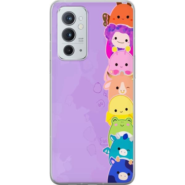 Kompatibelt Mobildeksel til OnePlus 9RT 5G  Lekende illustrasjon med glade Dumpling Squishy-karakterer i regnbuefarger
