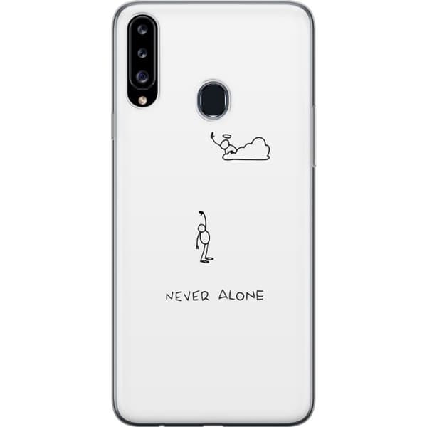 Kompatibelt Mobilskal till Samsung Galaxy A20s Aldrig Ensam