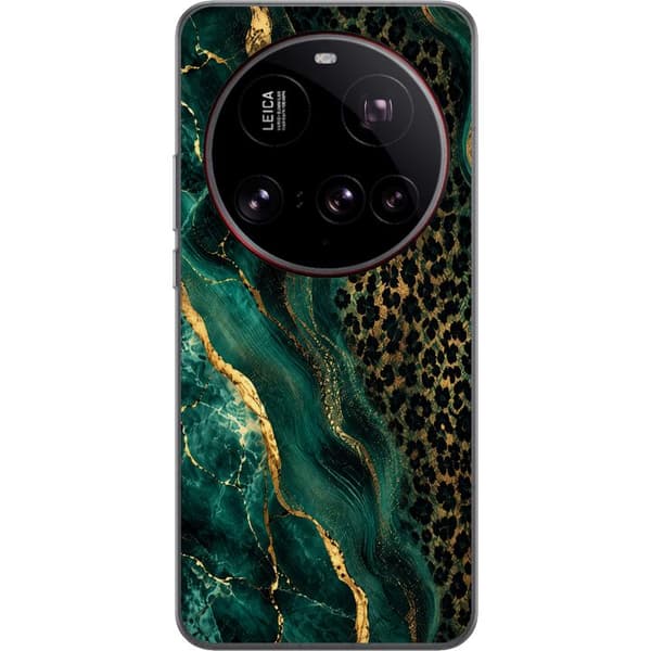 Kompatibelt Mobildeksel til Xiaomi 15 Ultra Smaragdleopard