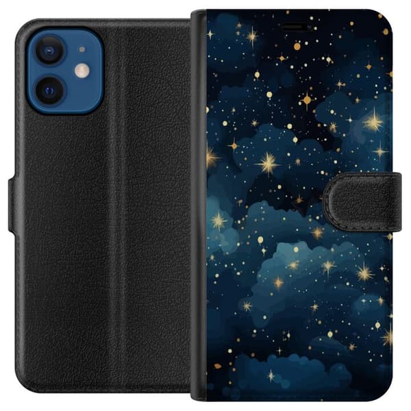Kompatibel Tegnebogsetui til Apple iPhone 12 Stjerner på himlen