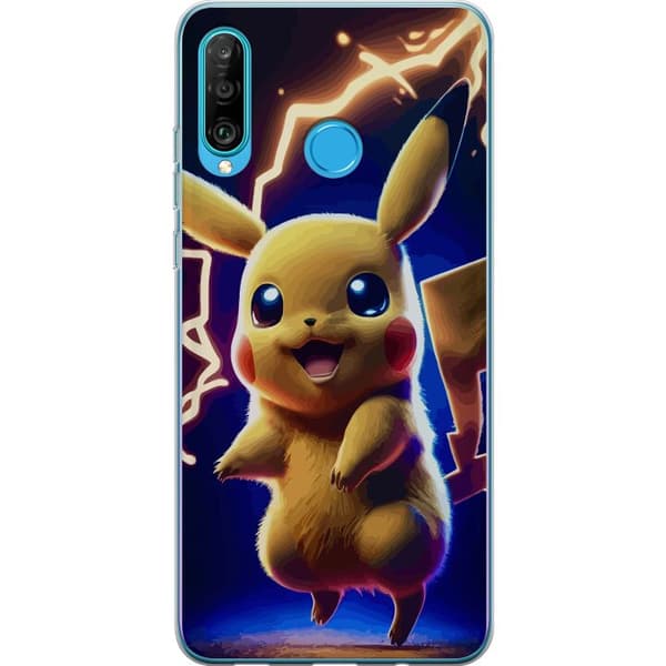 Kompatibelt Mobilskal till Huawei P30 lite Pikachu