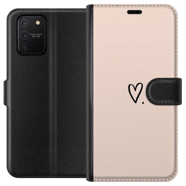 Kompatibelt Lommeboketui til Samsung Galaxy S10 Lite Hjerte