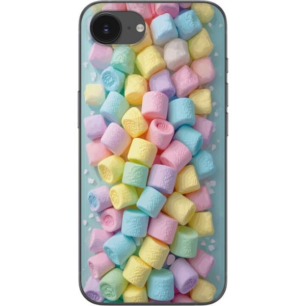 Kompatibelt Mobildeksel til Apple iPhone 17e Søt godisdesign med marshmallows