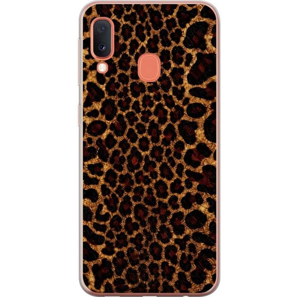 Kompatibelt Mobilskal till Samsung Galaxy A20e Leopard Icon