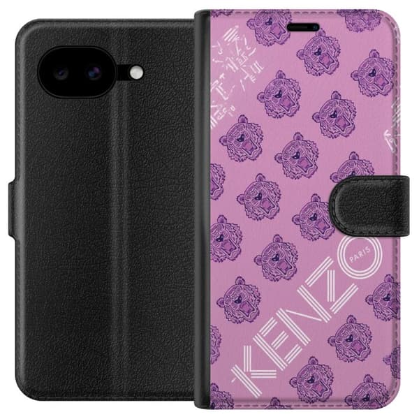 Kompatibel Tegnebogsetui til Google Pixel 10a Trendy tigermotiv i lyserød design