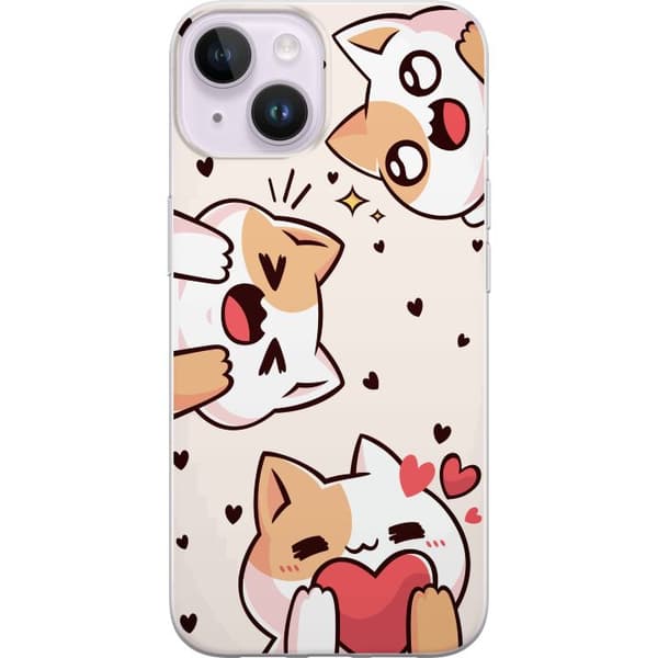 Kompatibelt Mobilskal till Apple iPhone 14 Plus Kawaii Katt
