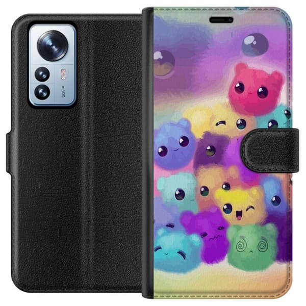 Kompatibel Tegnebogsetui til Xiaomi 12 Pro Enkelt horn
