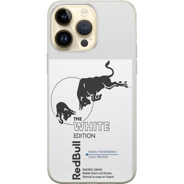 Kompatibelt Mobildeksel til Apple iPhone 14 Pro Max Moderne Red Bull White Edition design
