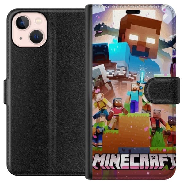 Kompatibelt Lommeboketui til Apple iPhone 13 Minecraft