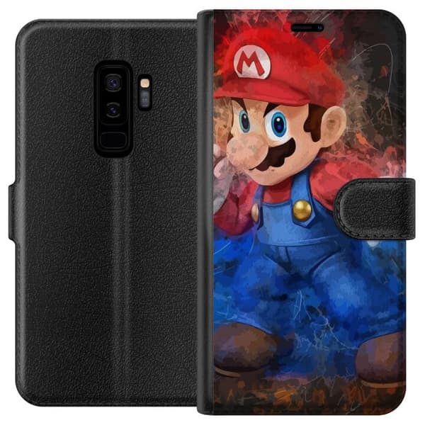 Kompatibel Tegnebogsetui til Samsung Galaxy S9+ Super Mario Bros