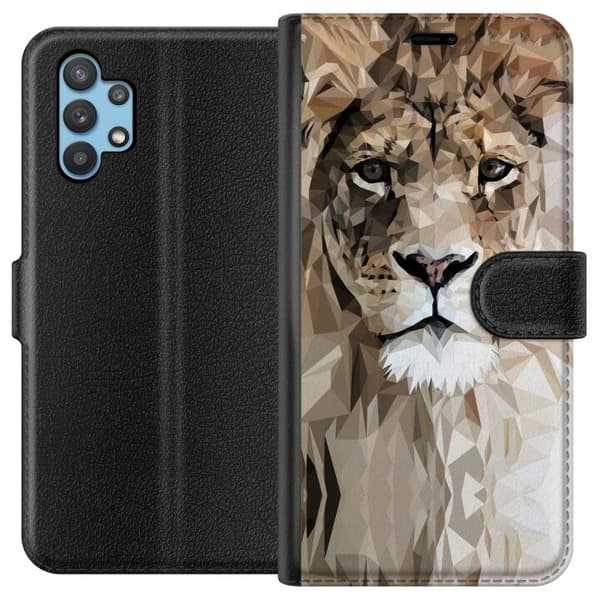 Kompatibelt Plånboksfodral till Samsung Galaxy A32 5G Lejon