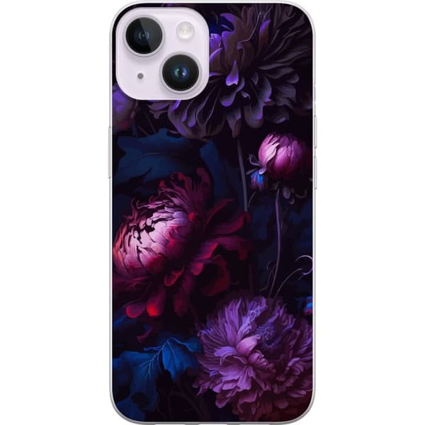 Kompatibelt Mobilskal till Apple iPhone 14 Plus Purple Flowers