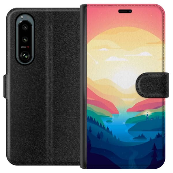 Kompatibelt Lommeboketui til Sony Xperia 5 III Rosa horisont