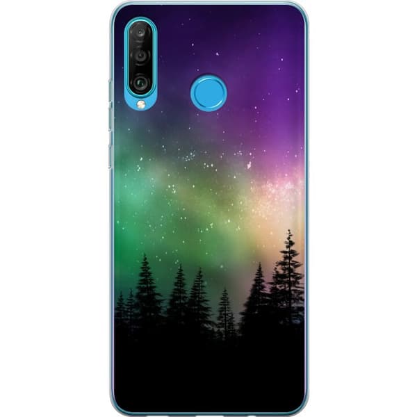 Kompatibelt Mobilskal till Huawei P30 lite Norrsken