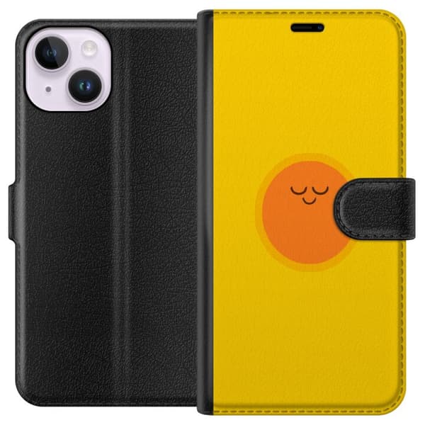 Yhteensopiva Lompakkokotelo Apple iPhone 15 Sovande solfigur