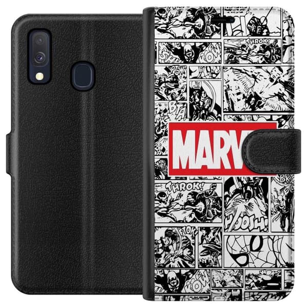 Kompatibelt Plånboksfodral till Samsung Galaxy A40 Marvel