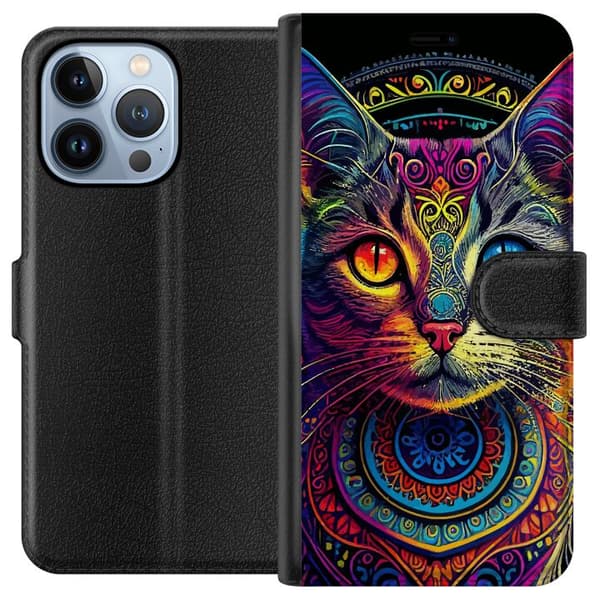 Yhteensopiva Lompakkokotelo Apple iPhone 13 Pro Kissa