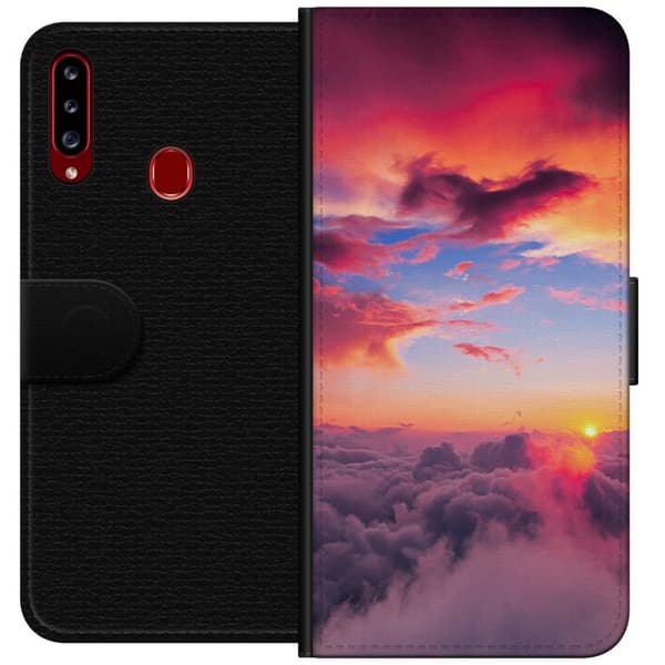 Kompatibelt Plånboksfodral till Samsung Galaxy A20s Moln