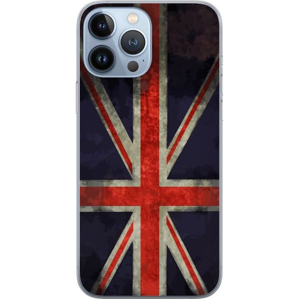 Kompatibelt Mobildeksel til Apple iPhone 13 Pro Max Britisk flagg med rustikk følelse
