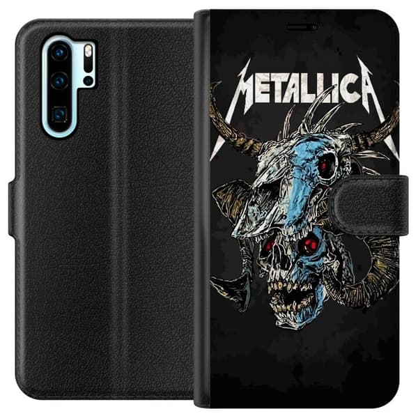 Kompatibel Tegnebogsetui til Huawei P30 Pro Metallica
