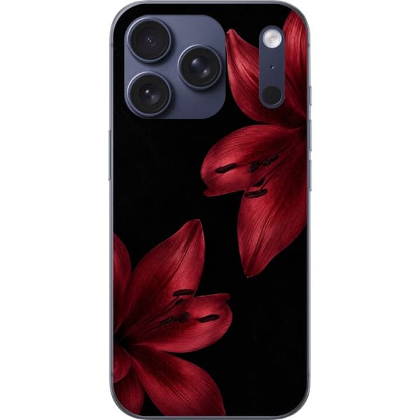 Kompatibelt Mobilskal till Apple iPhone 18 Pro Red Lily Noir