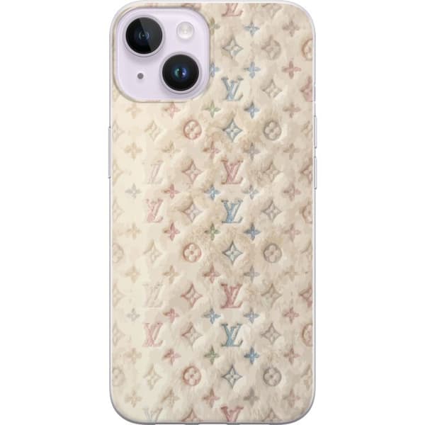 Kompatibel Mobilcover til Apple iPhone 14 Plus Farverig monogram inspireret af eksklusiv modesans