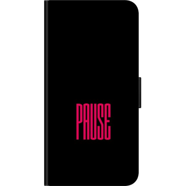 Kompatibel Tegnebogsetui til Huawei P Smart Z Pause text