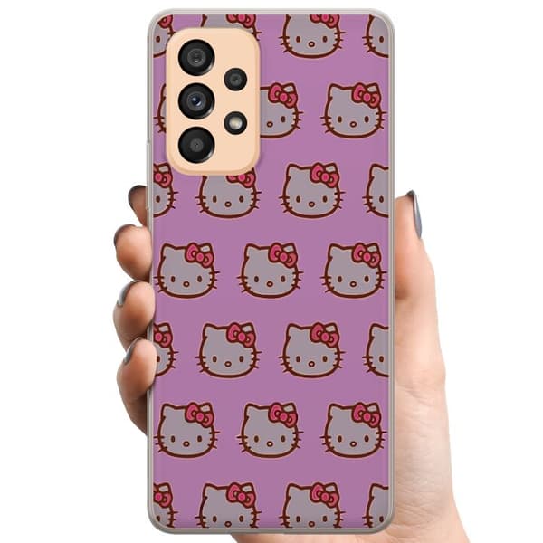 Kompatibelt Mobilskal till Samsung Galaxy A53 5G Hello Kitty