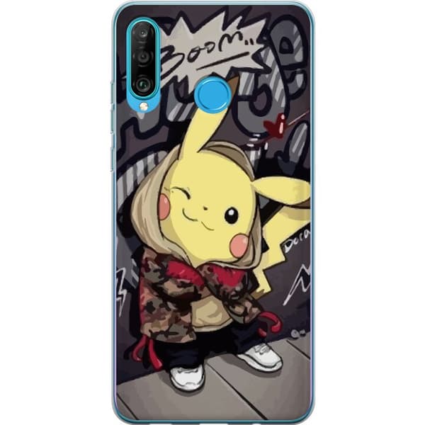 Kompatibelt Mobilskal till Huawei P30 lite Pokemon