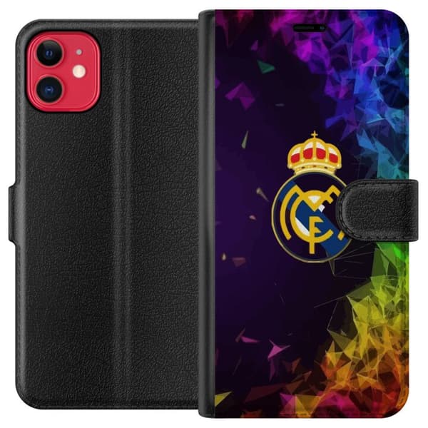 Kompatibel Tegnebogsetui til Apple iPhone 11 Real Madrid
