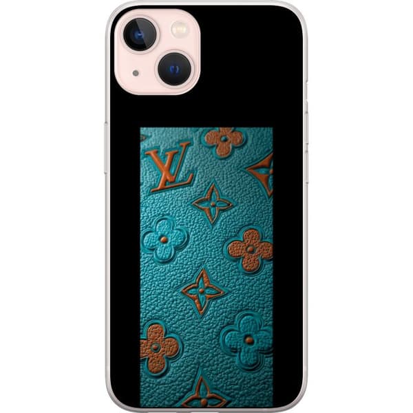Kompatibelt Mobildeksel til Apple iPhone 13 Elegant monogramdesign med preg av lærfølelse