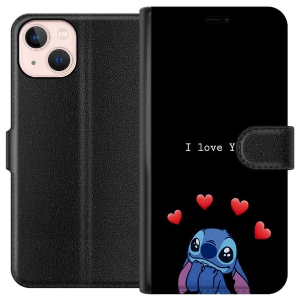 Kompatibelt Plånboksfodral till Apple iPhone 13 mini Stitch Kärlek