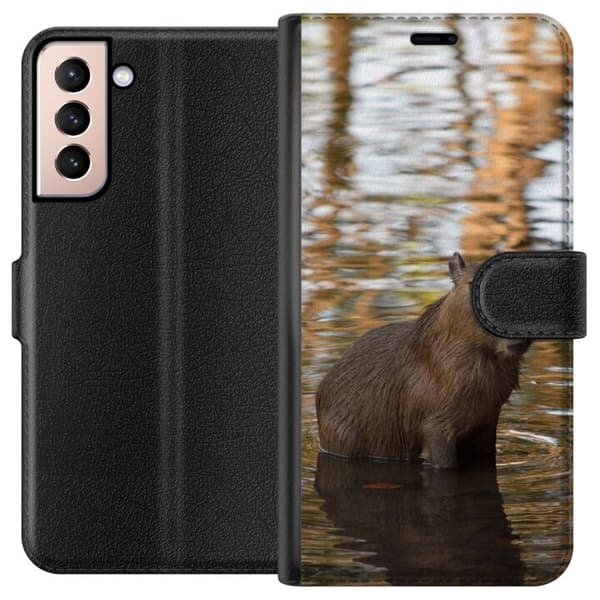 Kompatibelt Lommeboketui til Samsung Galaxy S21 Capybara