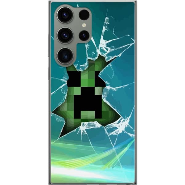 Kompatibelt Mobildeksel til Samsung Galaxy S23 Ultra Minecraft
