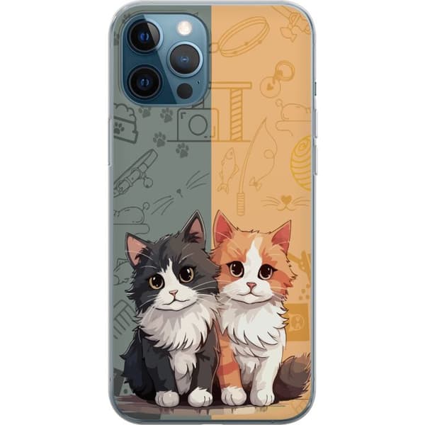 Kompatibelt Mobilskal till Apple iPhone 12 Pro Katter