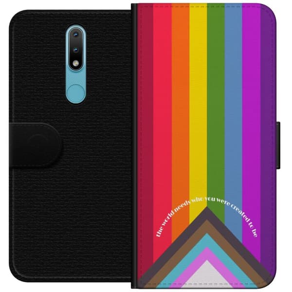 Kompatibelt Plånboksfodral till Nokia 2.4 Hej världen!